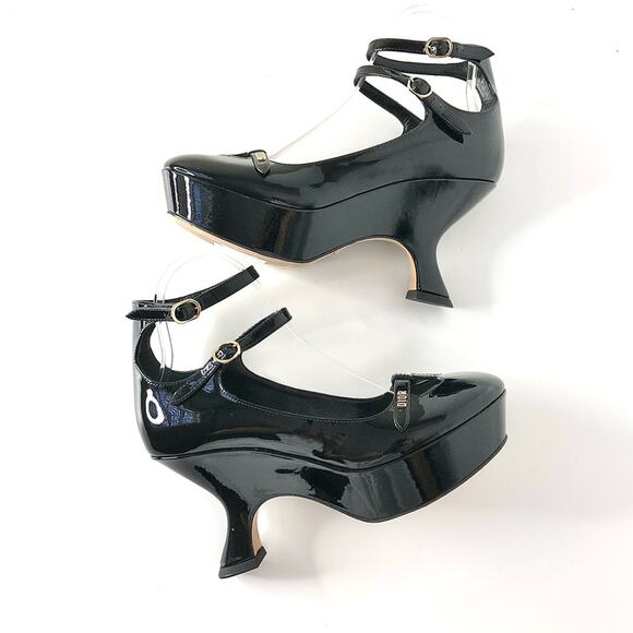 NEW Dior Aime Patent Calfskin Leather Black Maryjane Platform Pumps 38 - Picture 4 of 8